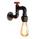 Retro Water Pipe Wall Light Edison Bulb Old Rusty Decoration Light Bulb Wall Lights