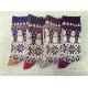 Disposable christmas snowman design winter acrylic anti-bacterial dress hosiery for female