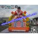 Yellow Inflatable Small Clown Bouncy Castle For Amusement Park