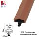 A Shape Co-Extruded TPE Rubber Sealing Strips Weatherstrip Red Brown Color