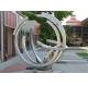 Street Decoration Contemporary Type Stainless Steel Outdoor Sculpture With Matt Finishing