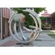 Street Decoration Contemporary Type Stainless Steel Outdoor Sculpture With Matt Finishing