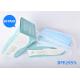 White Blue Non Woven Fabric Mouth Mask Disposable 3 Ply For COVID 19