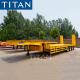 Multi fuction 80 ton lowbed trailer for carrying steel coils-TITAN