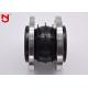Isolation Pipe Rubber Bellows Expansion Joint Black Color 6.0 Mpa  Burst Pressure