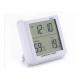 Home Weather Station Indoor Digital C/F Thermometer Hygrometer Clock LCD Temperature Humidity Meter Monitor
