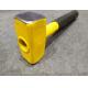 Stoning hammer(XL-0075) with color powder coated surface and steel tube handle, durable hand construction tools