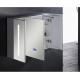 Single Door Ss  Bathroom Vanity LED Mirror Cabinet / Illuminated Wall Cabinets