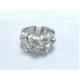 (R-86) New Style Fashion Jewelry Silver Plated Ring white Clear Cubic Zircon