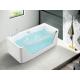 White Whirlpool Acrylic Massage Bathtub M1822 Pure Sanitary Grade