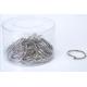 Metal nickel 32mm(1-1/4)loose leaf ring book binding ring hinged snap ring in PVC tube