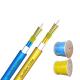 Multi Tube Breakout Tight Buffer Indoor Optical Fiber Cable GJFPV Blue / Yellow Color