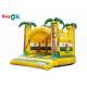 Jungle Animal Theme Yellow Inflatable Bouncy Castle With Digital Printing