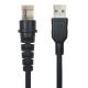 7FT 5V Black USB Scanner Cable For Honeywell HHP 3800G 4600G
