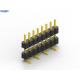 Dual Row 2.54mm Pitch Male Pin Header Connector Brass Contact