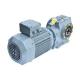 Inline Motor Helical Bevel Gear Reducer K Series Gearmotor With Flange