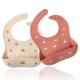 Forming In One Cute Shape Silicone Baby Apron Safe In Dishwasher BPA Free