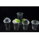 24 Ounce Clear Compostable PLA Cups 90mm With Flat Lids For Cold Drink Bubble Boba Tea Water Juice