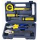 9 pcs mini tool set ,with pliers/cutter knife/test pen/flashlight
