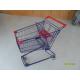 75L Wheeled Shopping Cart Trolley With Colorful Powder Coating , Grocery Cart With Wheels