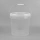 Corrosion Resistance 5 Gallon Clear Plastic Pail Bucket Containers Screen Printing