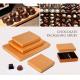 Customized Chocolate Packaging Boxes / PVC Window Square Shape Box