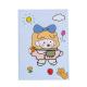 2022 Agenda Organizer A7 Size Kid's Cute Note Book with Cartoon Print Self-Adhesive