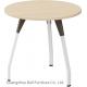 Small Round Office Discussion Table Modern E1 Grade Panel Wooden