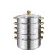 Five Layers Stainless Steel 410 Steamer Food Pot  For Restaurant