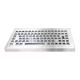 Industrial Desktop Waterproof Vandalproof Stainless Steel Metal Keyboard with 12