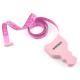 Pink Double Scales Retractable Body Tape Measure For Body Waist Circumference Measurement