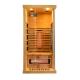 Luxury Solid Wood Canadian Hemlock 1 Person Home Infrared Sauna Wooden Small