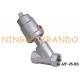 1'' Threaded DN25 Stainless Steel Head Angle Seat Valve Pneumatic