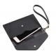 Personalized PU Leather Passport And Phone Holder With Polyester Lining