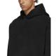 Custom Non Drawstring Blank Oversized Sweatshirts Black Cropped Hoodies