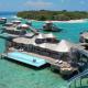 Clear Customizable Fiberglass Modular Above Ground Pool for Trendy Island Resort Villa