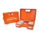 Small Wall Mount First Aid Kit Cabinet Box Industrial Orange Plastic Workplace