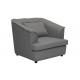 Light Gray Linen Sofa / Simmons Upholstery Sofa Elegant Living Room Furniture