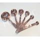 best seller measuring tools stainless steel copper coating measuring spoon/measuring cup set