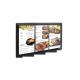 Wall Mounted LCD Menu Board Display / High Brightness  43''  Touch LCD Ccreen Digital Signage