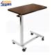 Brown Overbed Table Swivel Top MDF Panel For Hospital , 900X450X720/1020mm