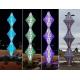Outdoor 316 Stainless Steel Sculpture Installation Color Lights Changeable