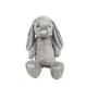 Custom Embroidery Gray Easter Rabbit Toys Soft Long Plush Animal EN71 Stuffed Bunny Plush Toy