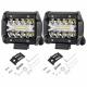 4 inch 48W Triple Row LED Led Pods Spot Flood Combo Beam Epistar chip sLED Driving Lights