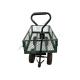 Outdoor Steel Mesh Garden Folding Trolley Tool Cart Utility Wagon 17LBS Load Capacity