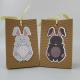 Easter Day Rabbit Biodegradable Paper Food Packaging Ribbon Gift Bags 25g