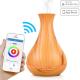 Wood Grain 400ml 2.4MHZ Wifi Smart Aroma Diffuser For Large Room