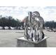 Contemporary Modern Abstract Sculpture , Stainless Steel Metal Lawn Ornaments