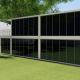 Customized 40ft Flat Pack Containers House Modular One Side Glass Wall Sun Room