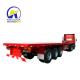 50 Ton 3 Axle ABS Optional Semi-Trailer for Heavy Duty Lowboy 40 FT Flatbed Container